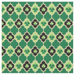 Tissu Quatrefoil Shamrock irlandais