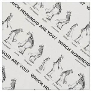 Tissu Quel Hominoïde Êtes-Vous ? Humour des squelettes h