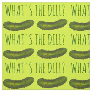 Tissu Qu'est-ce que la poulie (Deal) Green Pickle Foodie