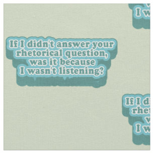 Tissu Questions rhétoriques Grammaire amusante
