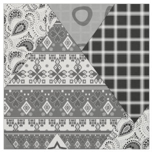 Tissu Quilt de patchwork boho ethno abstrait sans coutur