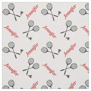 Tissu Racquet Badminton et votre nom personnalisé