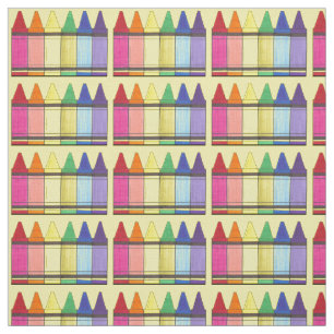 Tissu Rainbow Crayons École Enseignant Art Fournitures C