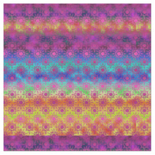 Tissu Rainbow Ombre Starburst   Style Boho
