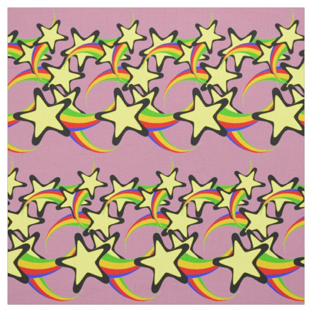 Tissu Rainbow Shooting Stars Thunder_Cove (Échantillon)