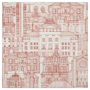 Tissu Raleigh NC toile paprika Fabric