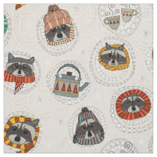 Tissu ratons laveurs de hygge