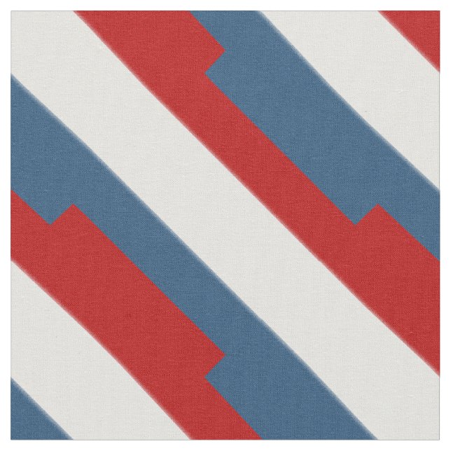 Tissu rayé bleu rouge (Fermer)