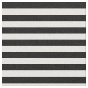 Tissu Rayé noir et blanc