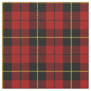 Tissu Rayure jaune et noire de cerise de plaid profond