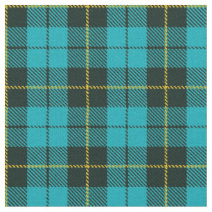 Tissu Rayure jaune/noire plaid vert/bleu de turquoise