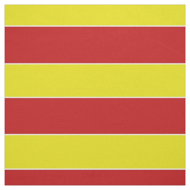 Tissu Rayure rouge et jaune d'amusement d'été (Échantillon)
