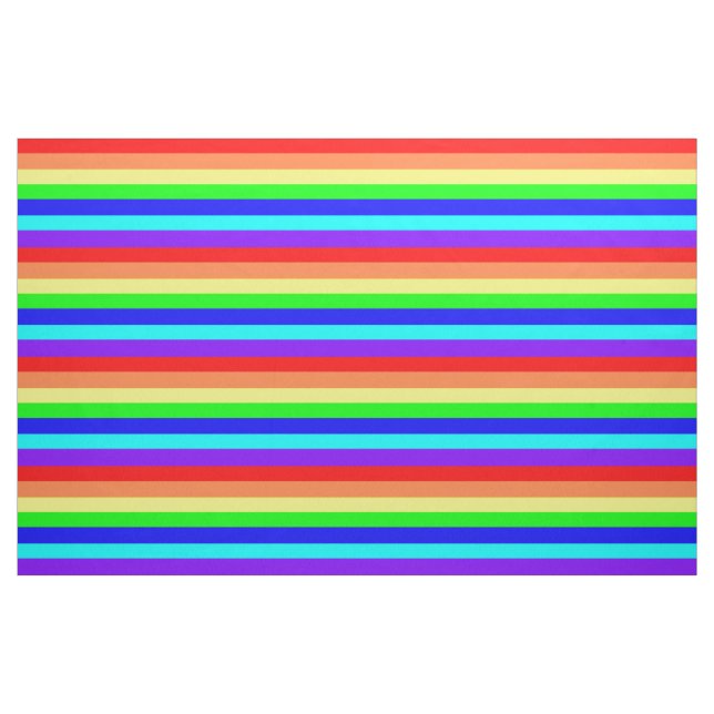 Tissu Rayures arc-en-ciel (Fat Quarter)