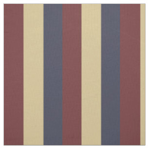 Tissu Rayures bleues crèmes rouges de palette de cru