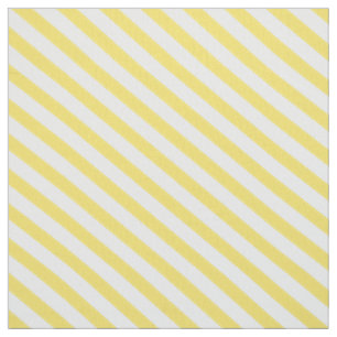 Tissu Rayures diagonales jaune citron