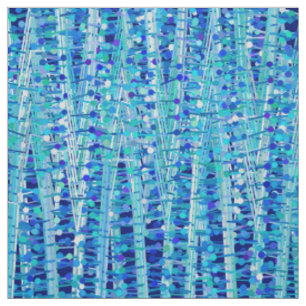 Tissu Rayures et pointes satinées Abstraites, Bleu de co