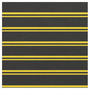 Tissu Rayures jaunes et noires