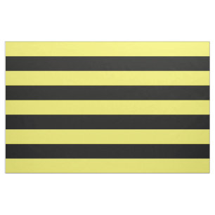 Tissu Rayures jaunes et noires
