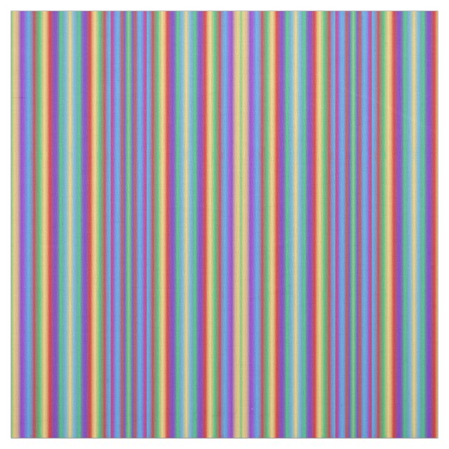 Tissu Rayures multi de couleur (Échantillon)