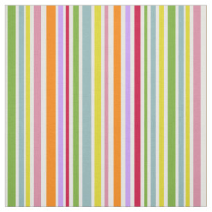 Tissu Rayures multicolores