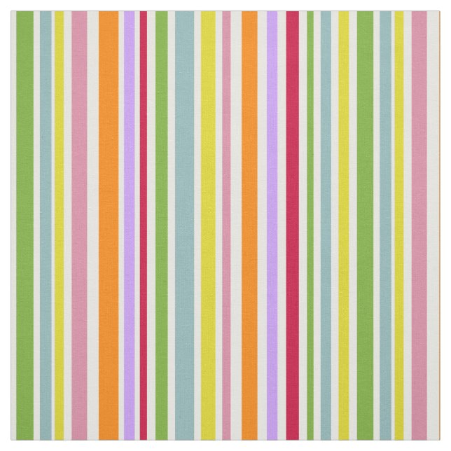 Tissu Rayures multicolores (Échantillon)