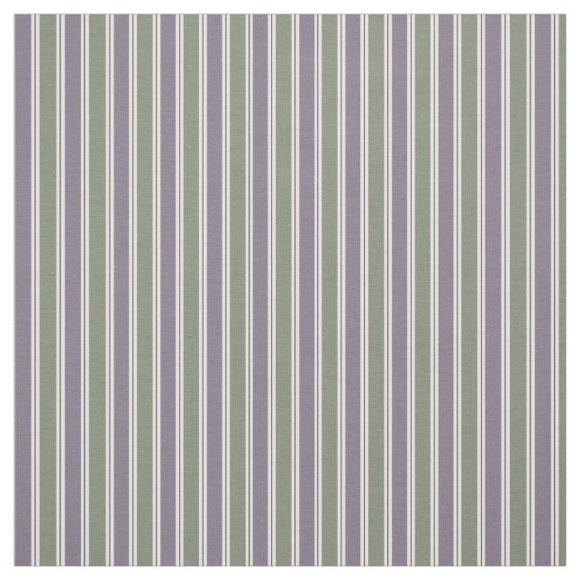 Tissu Rayures pourpres et vertes (Échantillon)