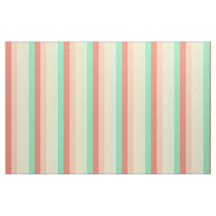 Tissu Rayures vintages de palette de pot de sucrerie