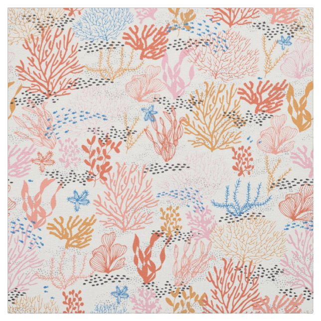 Tissu Récif coralien (Échantillon)