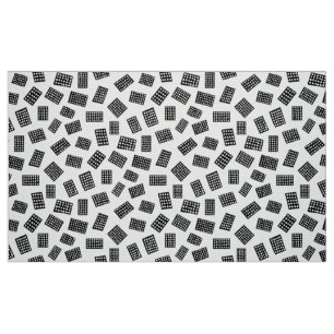 Tissu Rectangles Abstraites 081122 - Noir sur blanc