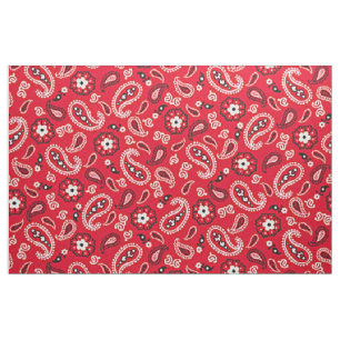 Tissu Red Paisley