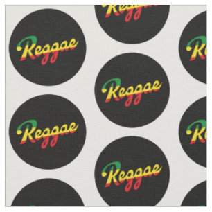 Tissu Reggae Musique avec couleurs du drapeau reggae