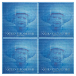 Tissu Reine Elizabeth II 1926-2022