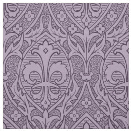 Tissu Renaissance gothique Fleur de Lys - Lavande