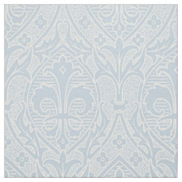 Tissu Renaissance gothique Fleur de Lys - Misty Blue