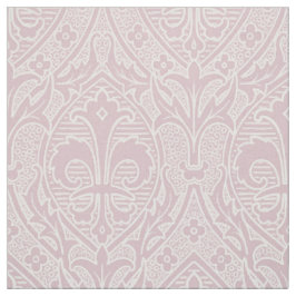 Tissu Renaissance gothique Fleur de Lys - Rose Muet