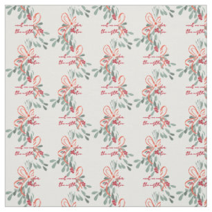 Tissu Rencontrez-moi sous la Mistletoe