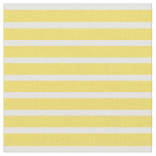 Tissu Renoncule jaune et amende blanche barrée