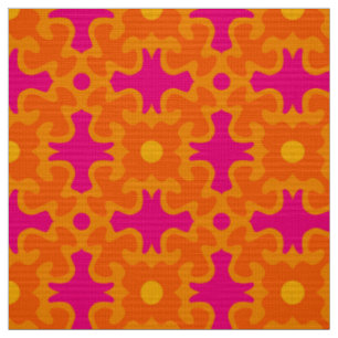 tissu rétro 60s les années 70 mod motif