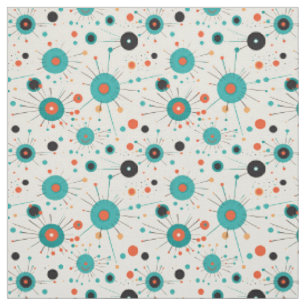 Tissu Retro Atomique des années 1950