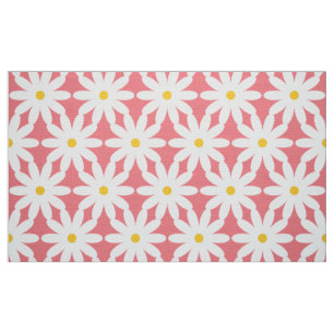 Tissu rétro de fleur d'impression XL surdimensionn