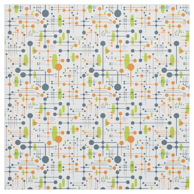 Tissu Rétro futuristic (Échantillon)