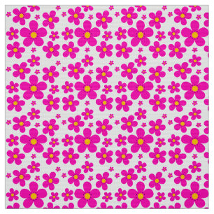 Tissu rétro motif floral