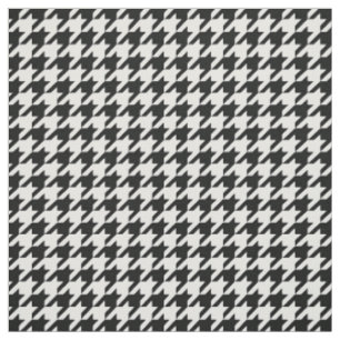 TISSU RÉTRO MOTIF NOIR ET BLANC CLASSIQUE DE