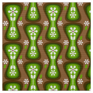 Tissu rétro style années 60 les années 70 yoni