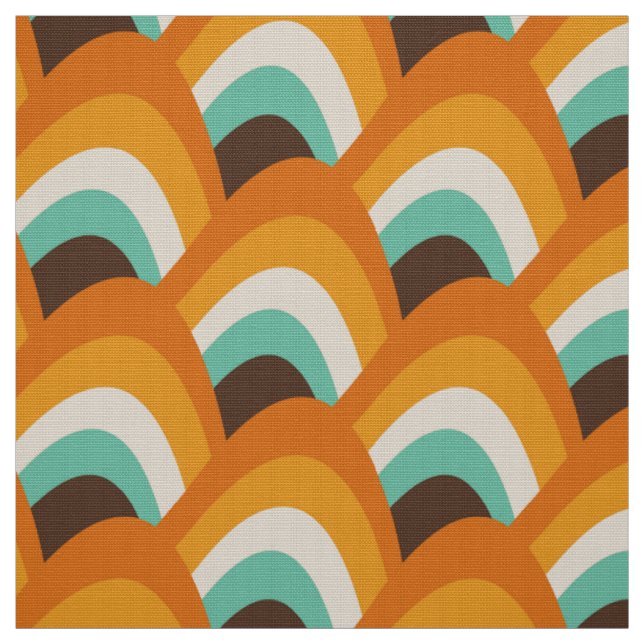 tissu rétro style seventies (Échantillon)