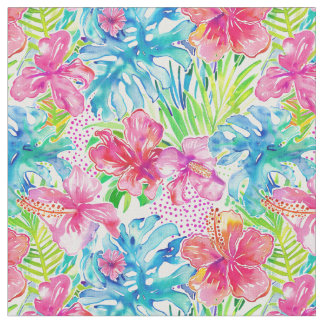 Tissu Rêve de fleurs tropicales