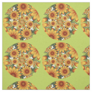 Tissu Rêve Floral, Art Fractal Moderne Abstrait Fleur