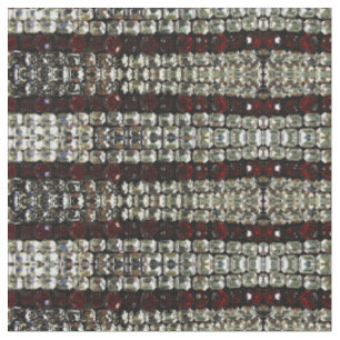Tissu Rhinestones - rouge et clair