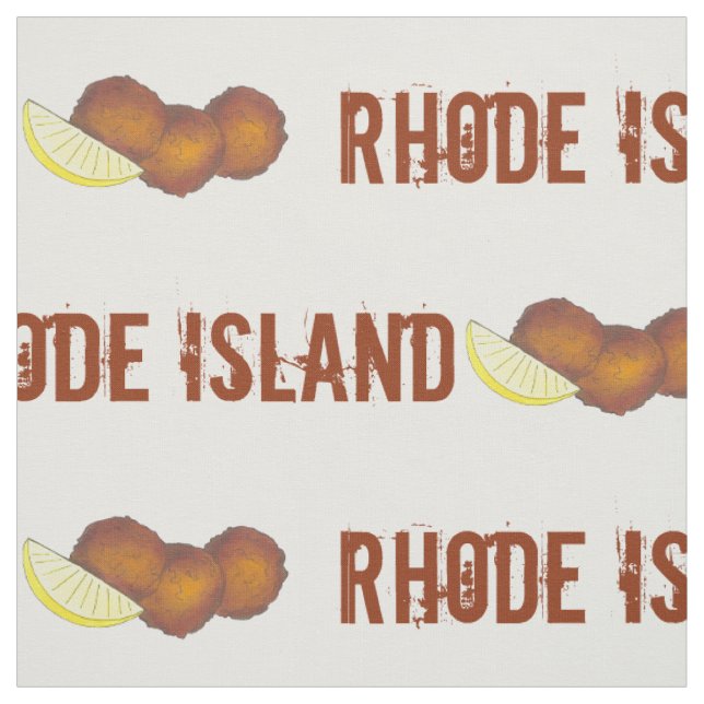 Tissu Rhode Island Cakes Clam Fried Clamcakes Seafood RI (Échantillon)