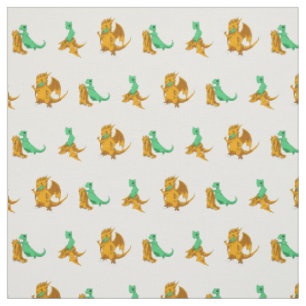 Tissu "Robe pour le succès" du lézard au dragon